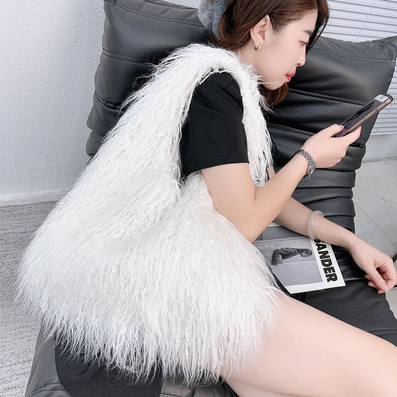 Wholesale Large Capacity Plush Crossbody Bag Shoulder Bag